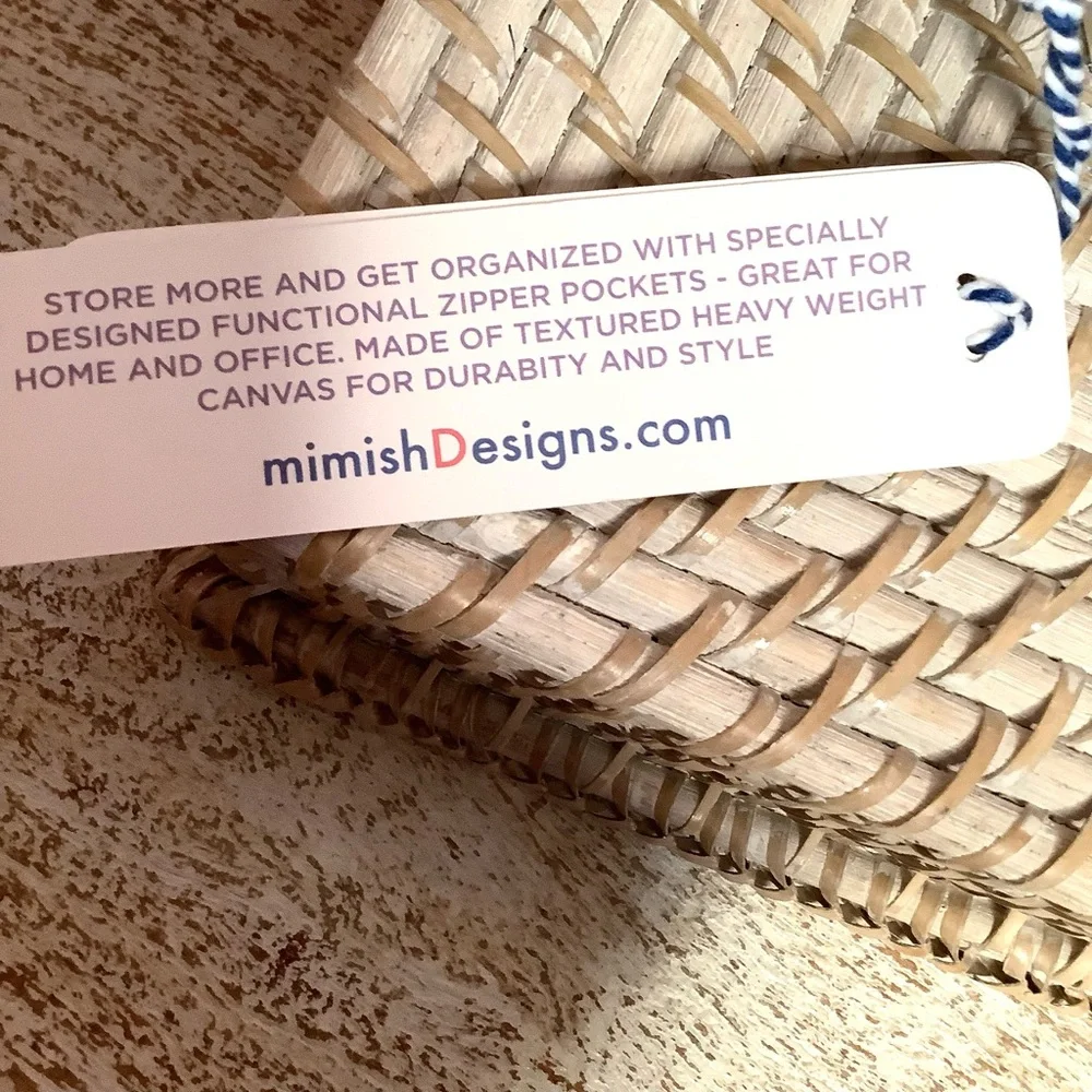 MIMISH Metallic Pink Storage Bin Round Canvas 100% Cotton With Zipper & …